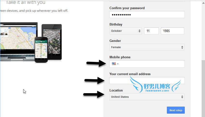 google的邮箱